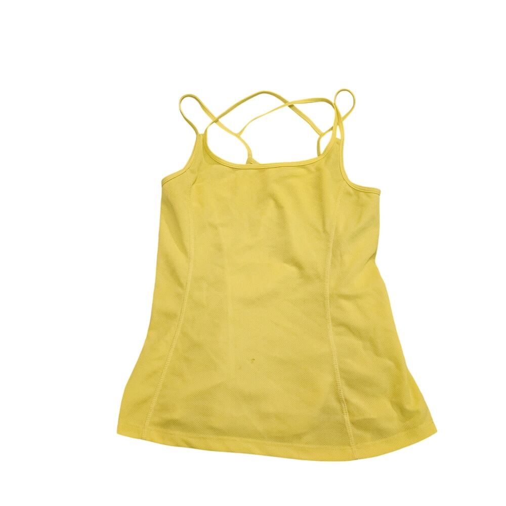 Athletic Racerback Tank Top Womens Medium (estimated) Neon Yellow Workout Gym